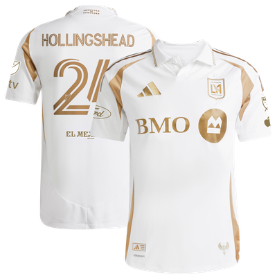 Ryan Hollingshead LAFC adidas 2025 Secondary Authentic Player Jersey - White