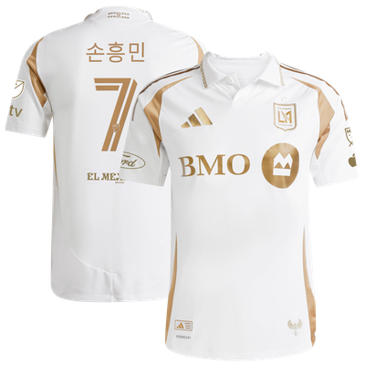 Son Heung-Min LAFC adidas 2025 Secondary On-Field Authentic Jersey – White
