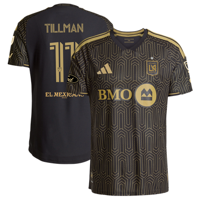 Timothy Tillman LAFC adidas 2026 2026 Primary Kit On-Field Authentic Patch Jersey - Black