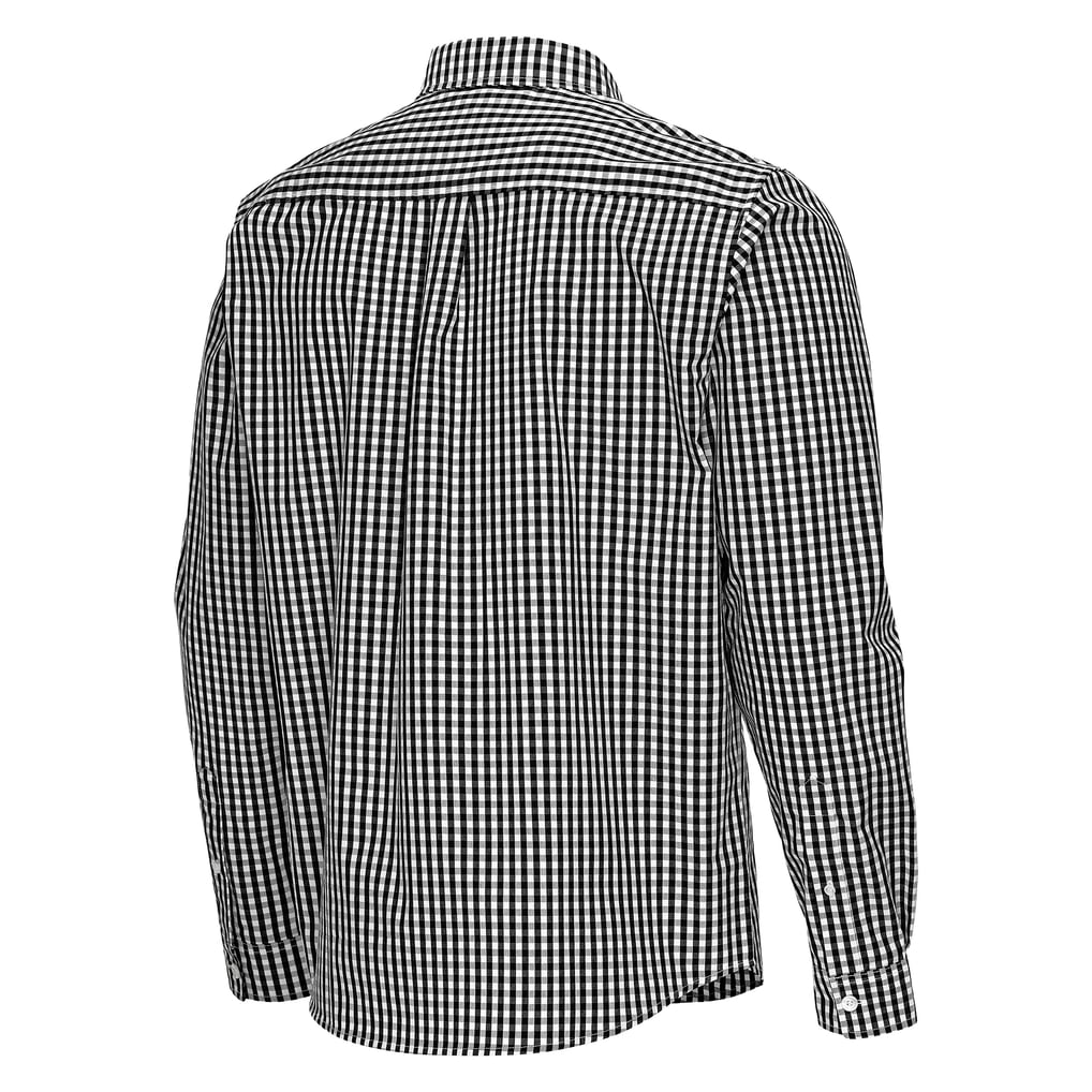 LAFC Antigua Ellis Tri-Blend Long Sleeve Button-Down Shirt - Black