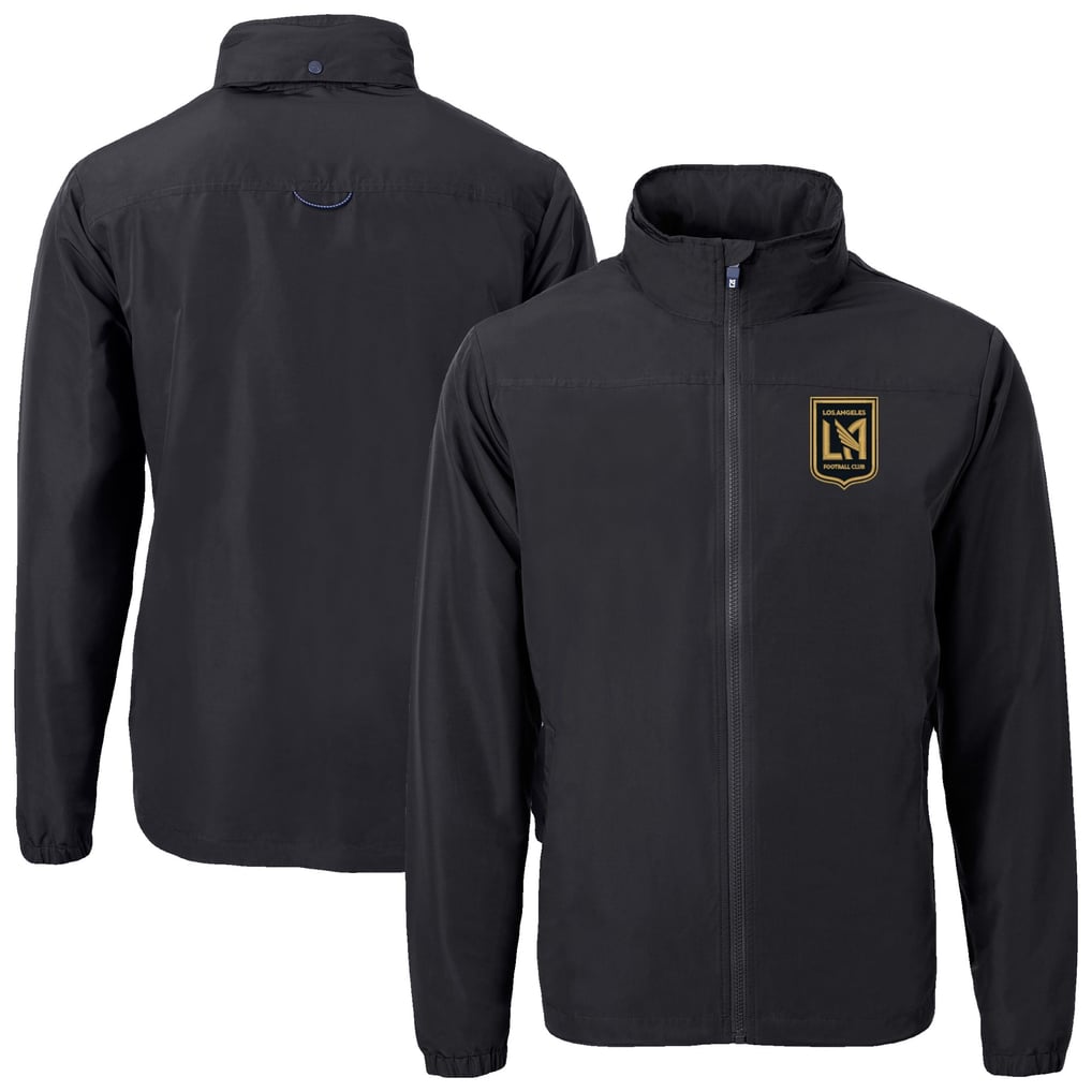 LAFC Cutter & Buck Charter Eco Recycled Full-Zip Jacket - Black
