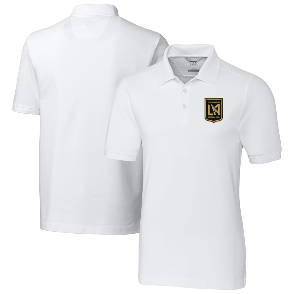 LAFC Cutter & Buck Advantage Eco Tri-Blend Pique Polo - White