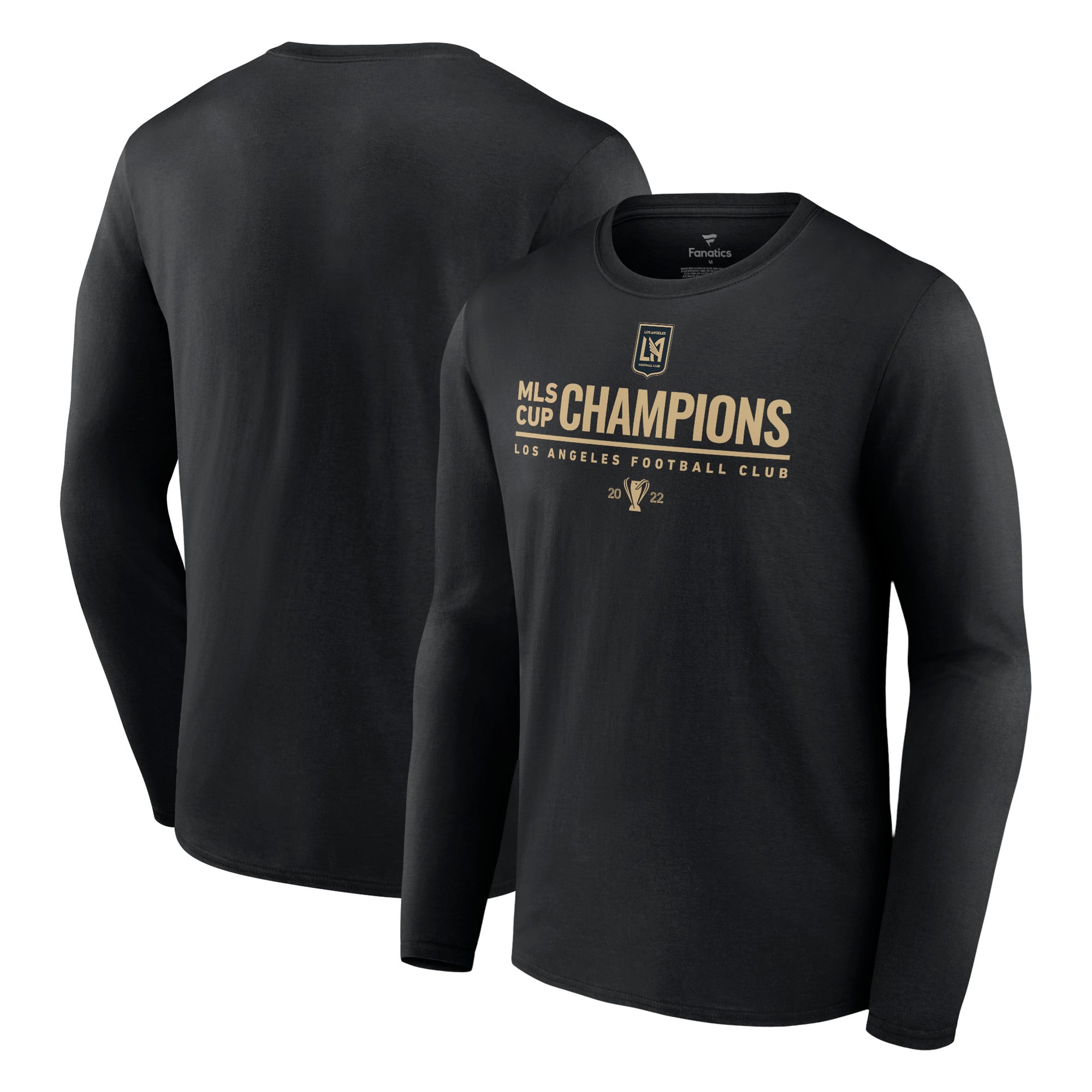 LAFC Fanatics 2022 MLS Cup Champions Manager Long Sleeve T-Shirt