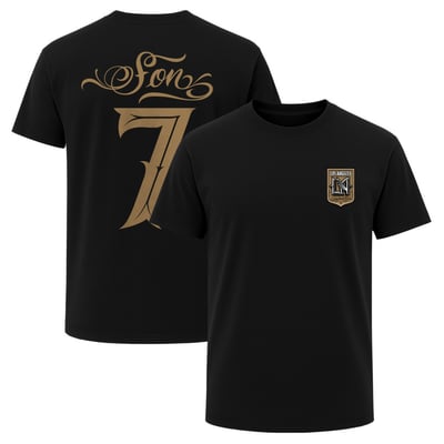 Son Heung-Min LAFC x Mister Cartoon Heavyweight T-Shirt - Black