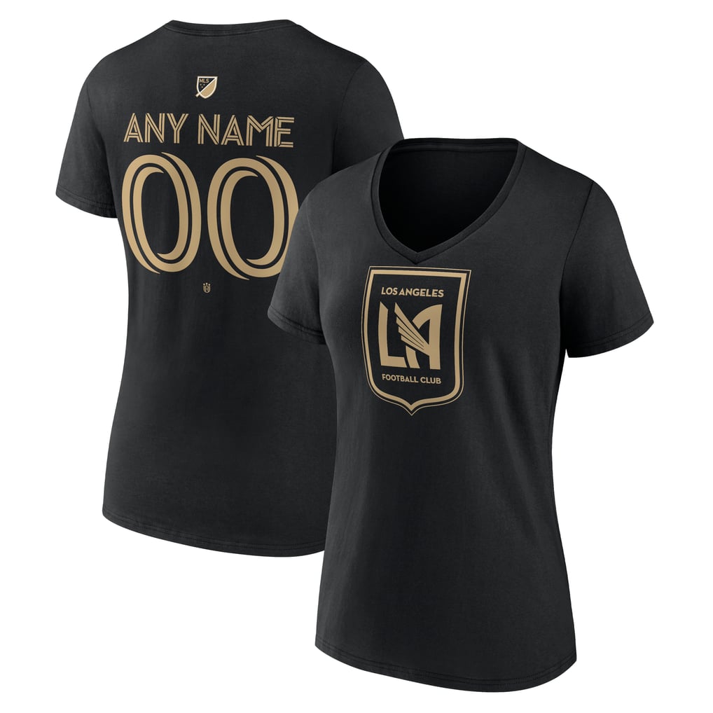 LAFC Women's Custom Team Authentic V-Neck T-Shirt - Black