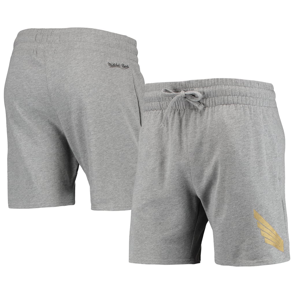 LAFC Mitchell & Ness Women's Logo Shorts - Heathered Gray