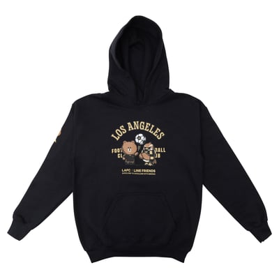 LAFC x LINE FRIENDS Sport Design Sweden Youth Hoodie - Black