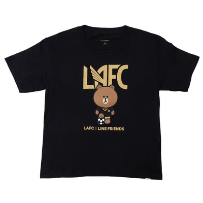 LAFC x LINE FRIENDS Sport Design Sweden Youth T-Shirt - Black