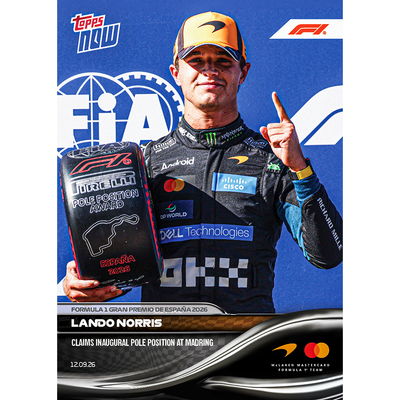 Lando Norris - 2026 Formula 1® Topps NOW® - Card 58