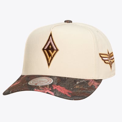 Las Vegas Aces Mitchell & Ness Unisex Pink Pro Snapback Hat - Cream