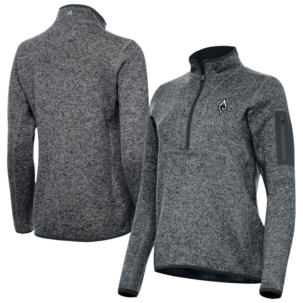 Las Vegas Aces Antigua Women's Fortune Half-Zip Pullover Jacket - Heather Gray