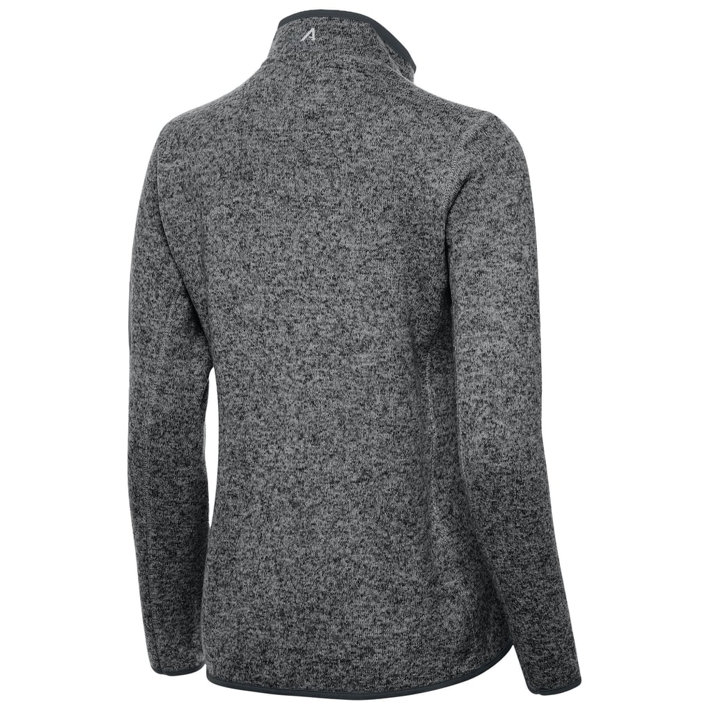 Las Vegas Aces Antigua Women's Fortune Half-Zip Pullover Jacket - Heather Gray