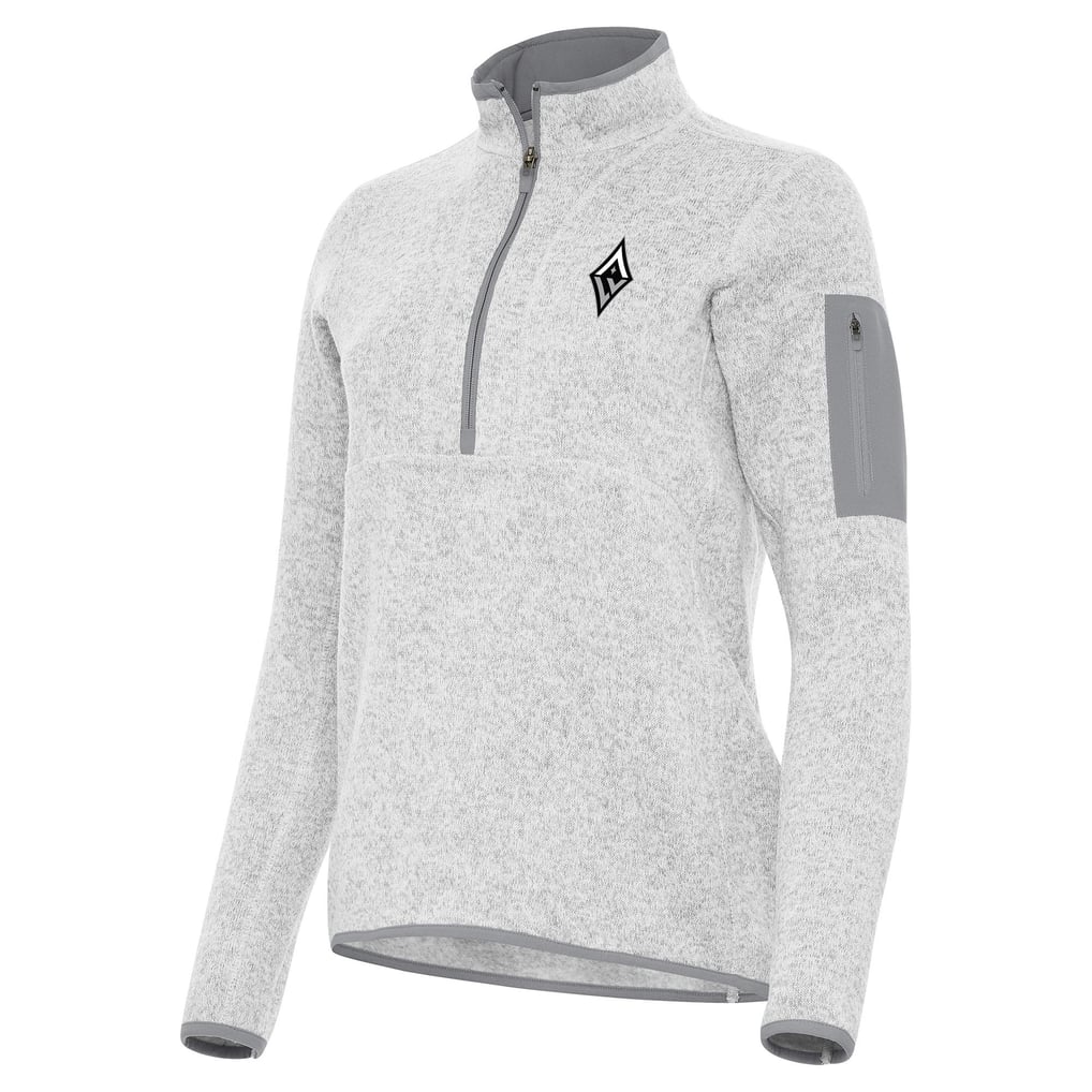 Las Vegas Aces Antigua Women's Fortune Half-Zip Pullover Jacket - Heather Gray