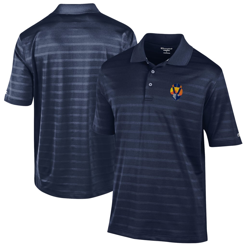 Las Vegas Aviators Champion Logo Textured Solid Polo - Navy