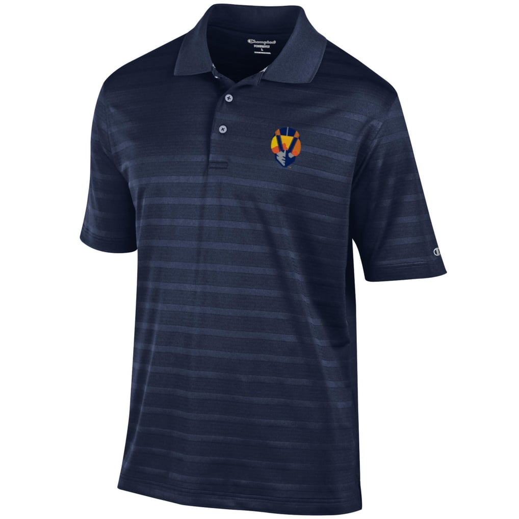Las Vegas Aviators Champion Logo Textured Solid Polo - Navy