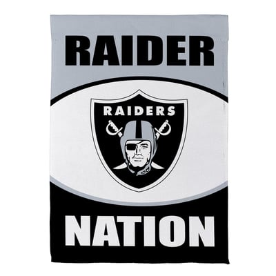 Las Vegas Raiders 29" x 43" Scoped Logo Double-Sided Suede House Flag