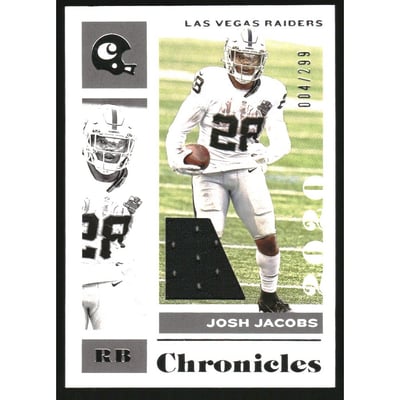 2020 Panini Chronicles Jerseys #52 Josh Jacobs/299