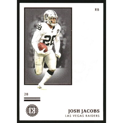 2020 Panini Encased #45 Josh Jacobs