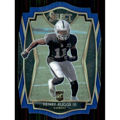 2020 Select Prizm Blue Die Cut #158 Henry Ruggs III