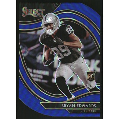 2020 Select Prizm Blue Die Cut #376 Bryan Edwards