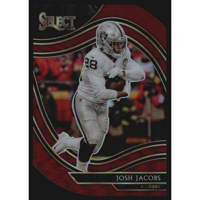 2020 Select Prizm Maroon Die Cut #333 Josh Jacobs