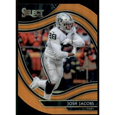 2020 Select Prizm Orange Die Cut #333 Josh Jacobs