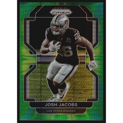 2021 Panini Prizm Prizms Hyper #180 Josh Jacobs