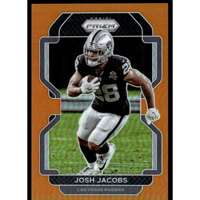 2021 Panini Prizm Prizms Orange #180 Josh Jacobs