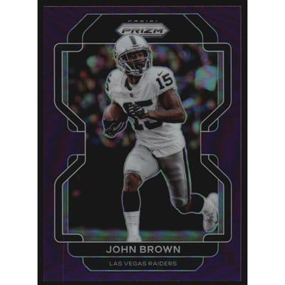 2021 Panini Prizm Prizms Purple #177 John Brown