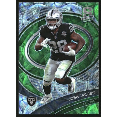 2021 Panini Spectra Neon Green #59 Josh Jacobs
