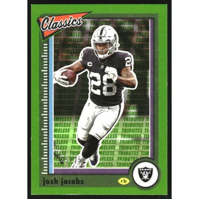 2022 Classics Timeless Tributes Green #58 Josh Jacobs