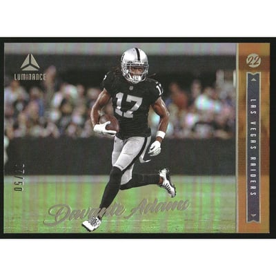2022 Panini Luminance Orange #95 Davante Adams