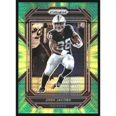 2022 Panini Prizm Prizms Hyper #170 Josh Jacobs