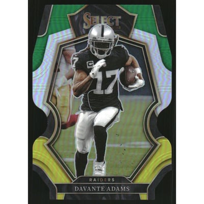 2022 Select Prizm Green and Yellow Die Cut #152 Davante Adams