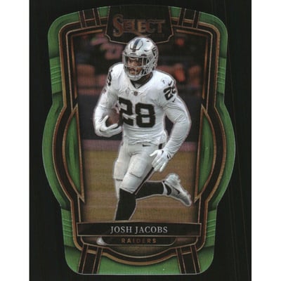 2022 Select Prizm Neon Green Die Cut #250 Josh Jacobs