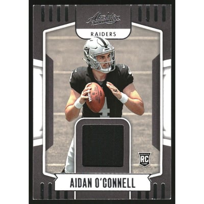 2023 Absolute Absolute Rookie Materials #35 Aidan O'Connell