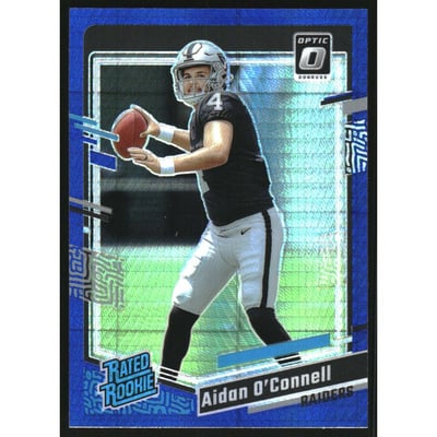 2023 Donruss Optic Blue Hyper #258 Aidan O'Connell RR