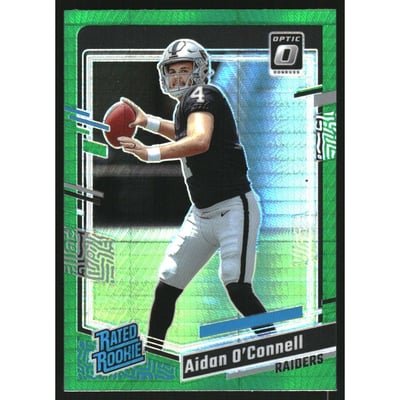 2023 Donruss Optic Green Hyper #258 Aidan O'Connell RR