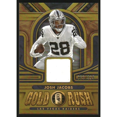 2023 Panini Gold Standard Gold Rush Materials #24 Josh Jacobs