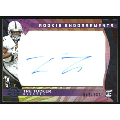 2023 Panini Illusions Rookie Endorsements #36 Tre Tucker/334
