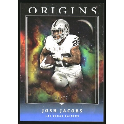 2023 Panini Origins Blue #60 Josh Jacobs