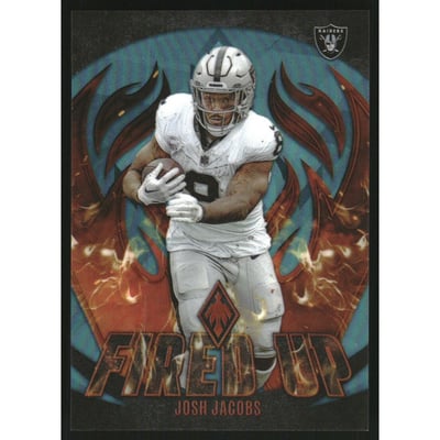 2023 Panini Phoenix Fired Up Teal #7 Josh Jacobs
