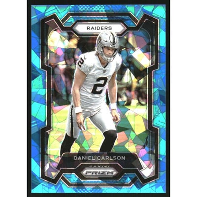 2023 Panini Prizm Prizms Blue Ice #173 Daniel Carlson