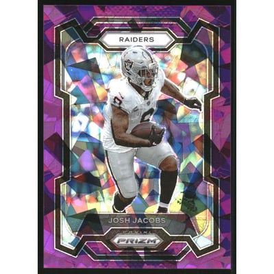 2023 Panini Prizm Prizms Purple Ice #178 Josh Jacobs