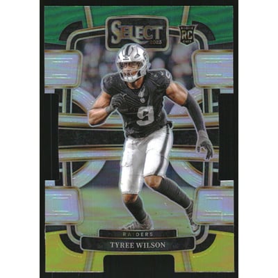 2023 Select Prizm Green and Yellow Die Cut #60 Tyree Wilson