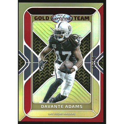 2024 Certified Gold Team Mirror Red #4 Davante Adams
