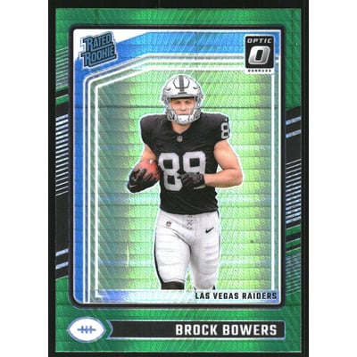 2024 Donruss Optic Green Hyper #215 Brock Bowers RR