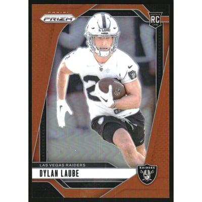 2024 Panini Prizm Prizms Orange #330 Dylan Laube