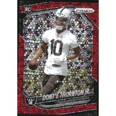 2025 Panini Prizm Prizms No Huddle Red #369 Dont'e Thornton Jr.