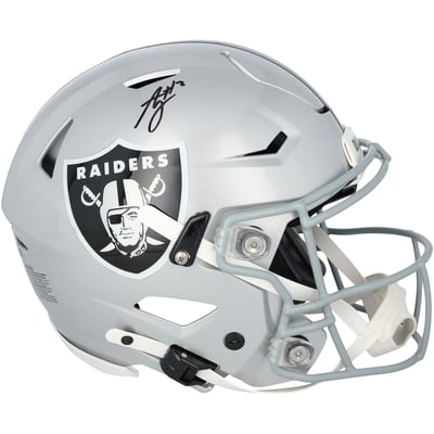 Ashton Jeanty Las Vegas Raiders Autographed Fanatics Authentic Riddell Speed Flex Authentic Helmet